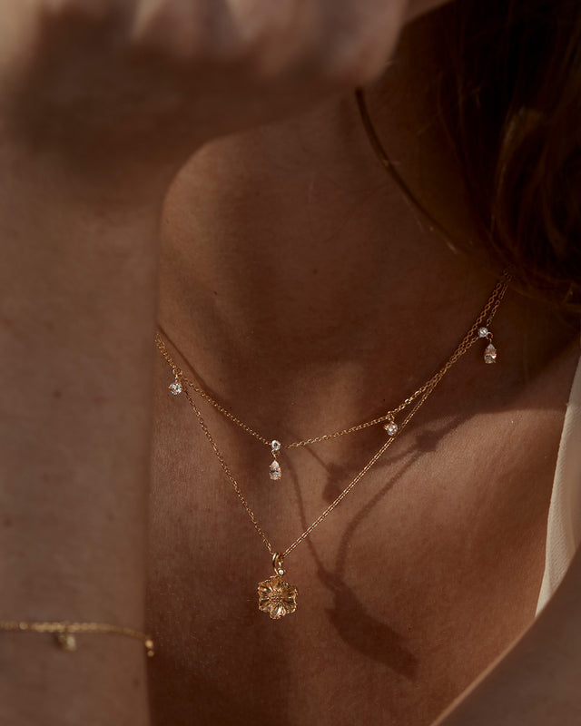 18k Gold Vermeil No Rain, No Flowers Choker