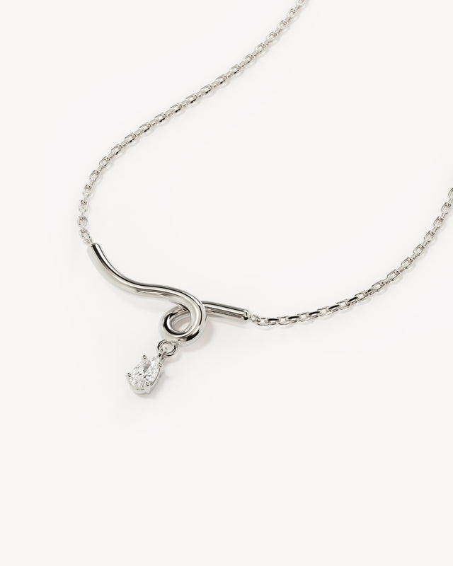 Sterling Silver Entwined With You Necklace