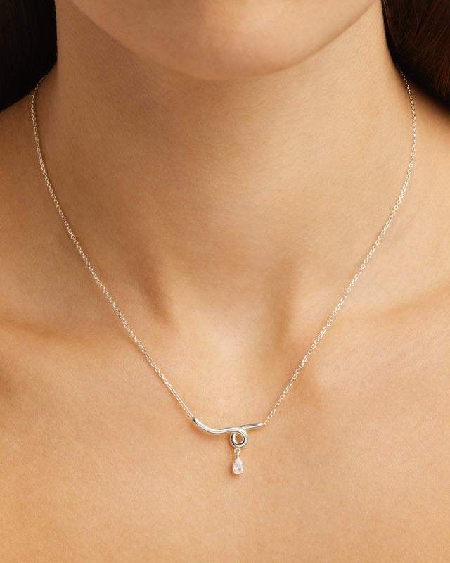 Sterling Silver Entwined With You Necklace