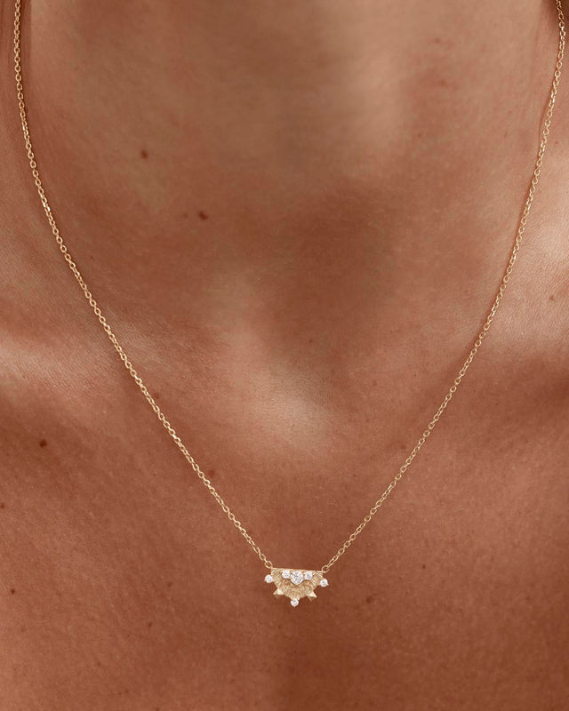 18k Gold Vermeil Lotus Rain Necklace