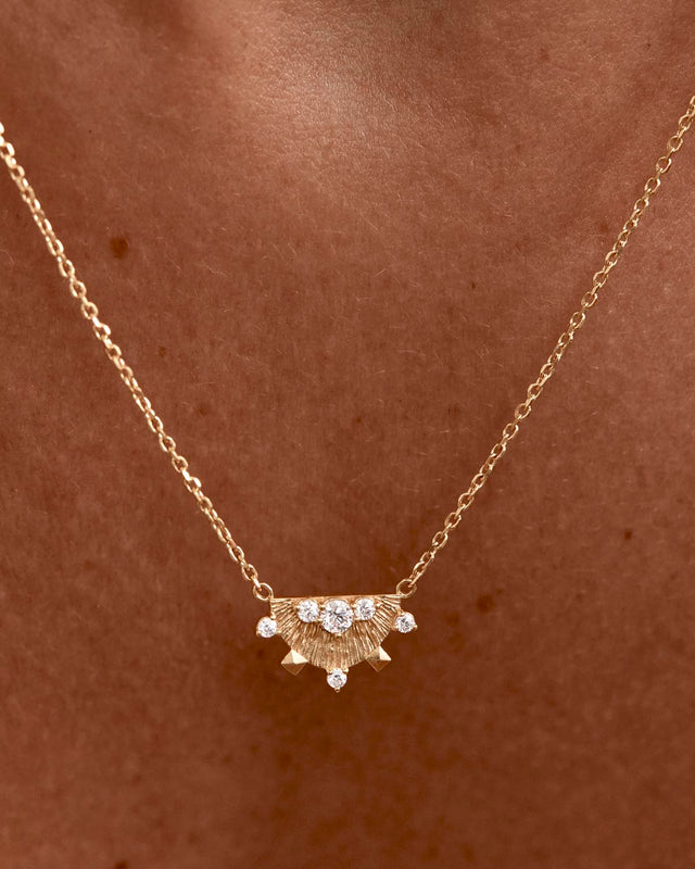 18k Gold Vermeil Lotus Rain Necklace