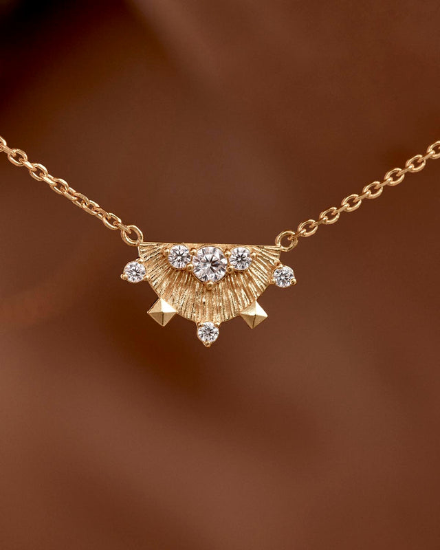 18k Gold Vermeil Lotus Rain Necklace