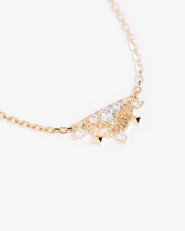 18k Gold Vermeil Lotus Rain Necklace