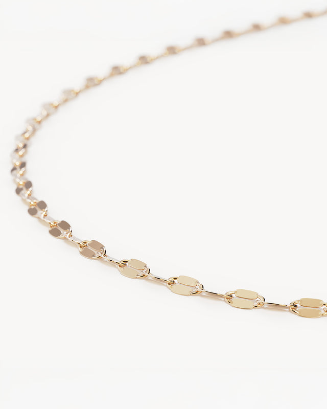 18k Gold Vermeil Light Catcher Sparkle Chain Necklace