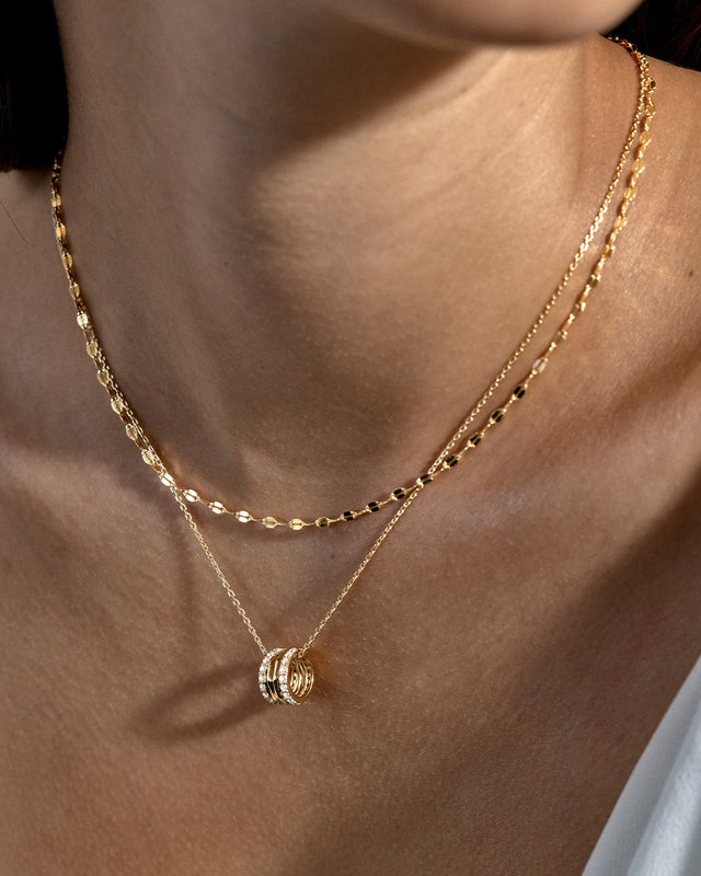 18k Gold Vermeil Light Catcher Sparkle Chain Necklace