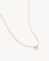 18k Gold Vermeil Forever More Bow Necklace