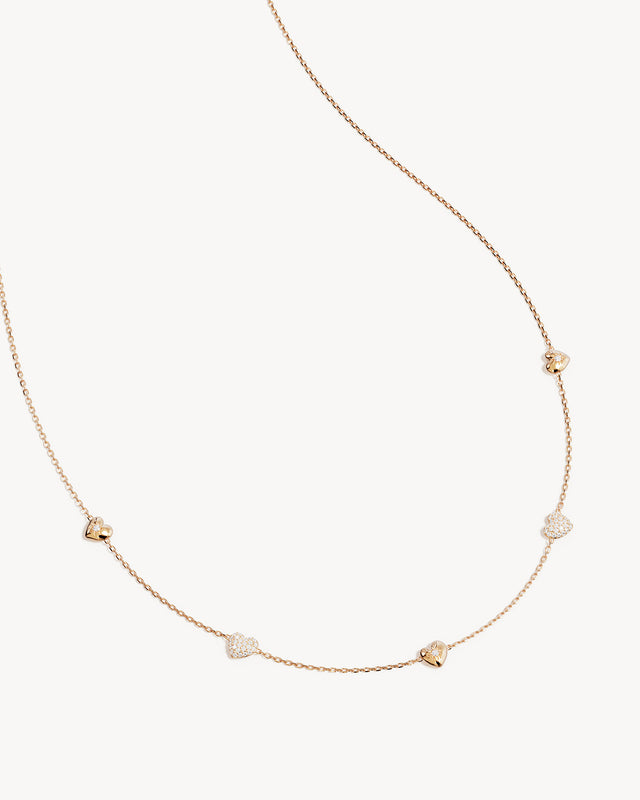 18k Gold Vermeil You Have My Heart Charm Choker