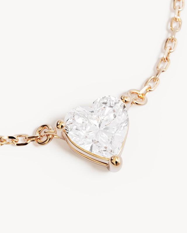9k Solid Gold My Heart and Yours Necklace