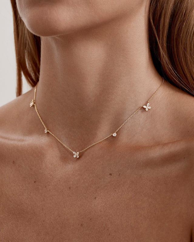 18k Gold Vermeil Dancing in the Wind Choker