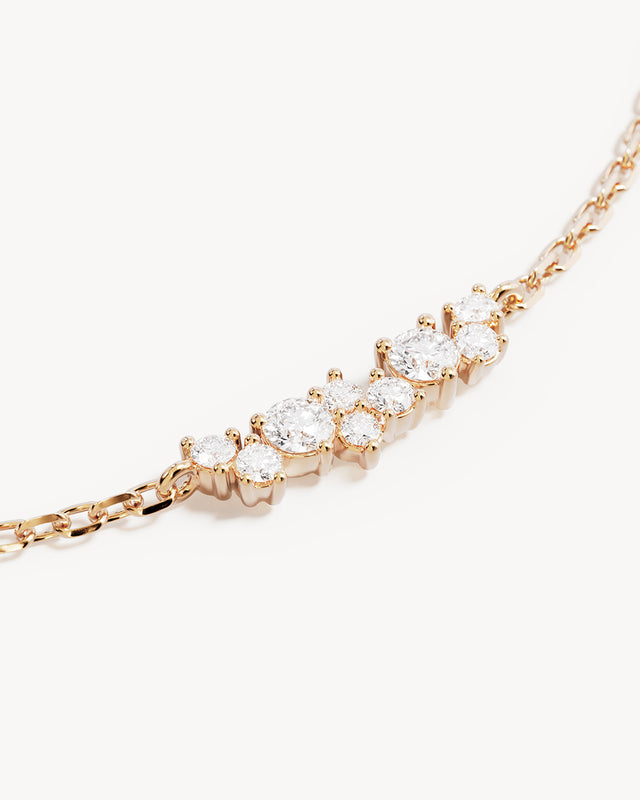 18k Gold Vermeil Crystal Dust Choker