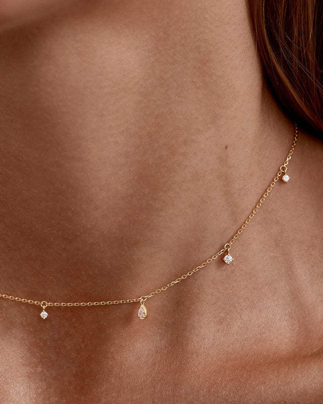 18k Gold Vermeil Scattered Light Choker