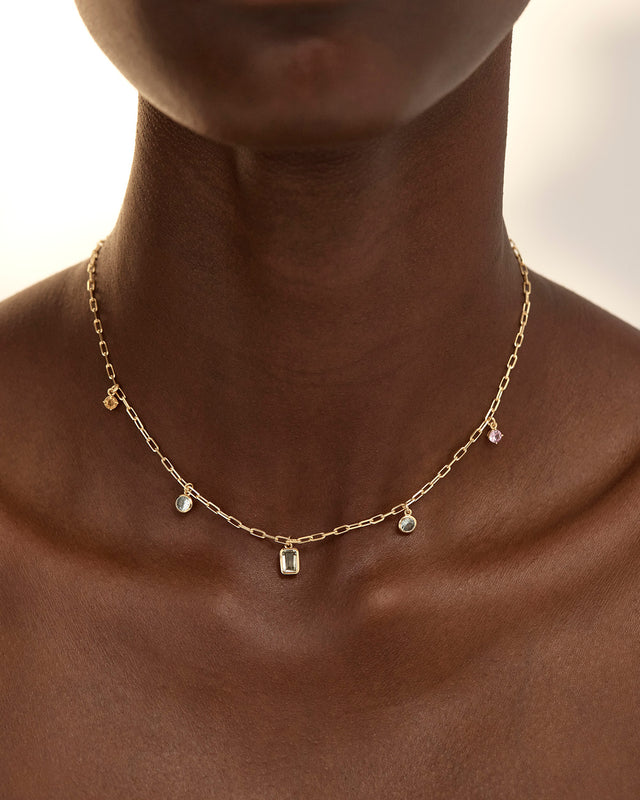 18k Gold Plated Awaken Your Soul Charm Choker