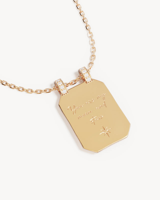 18k Gold Plated My Moon and Stars Necklace