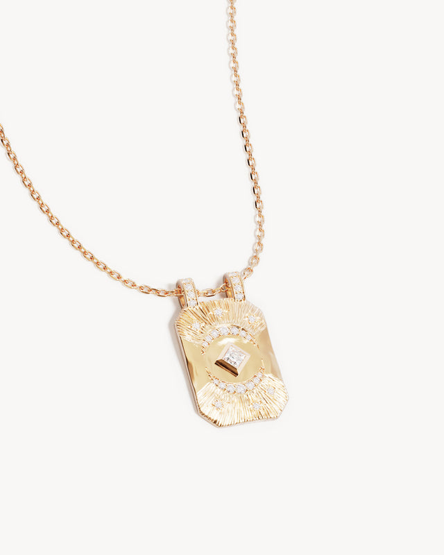 18k Gold Plated My Moon and Stars Necklace