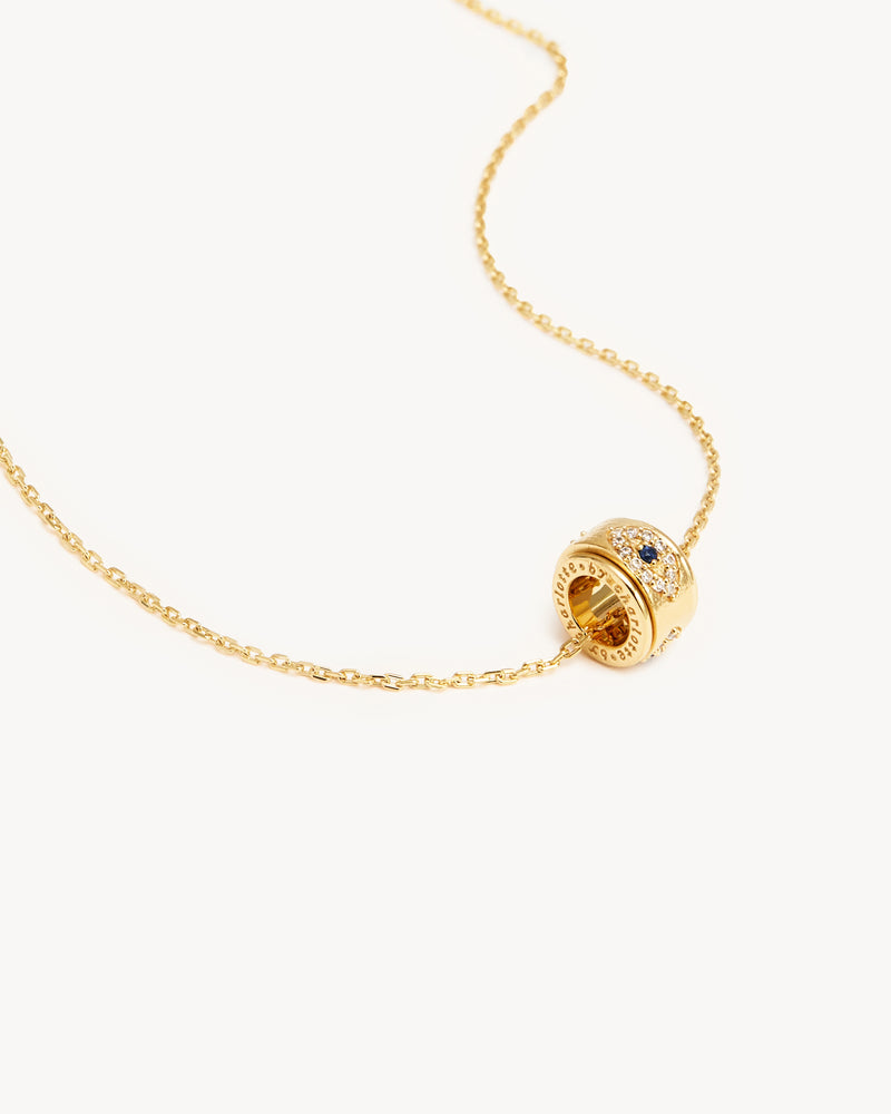 CHARLOTTE 18K Gold Plated Necklace - Gold/White