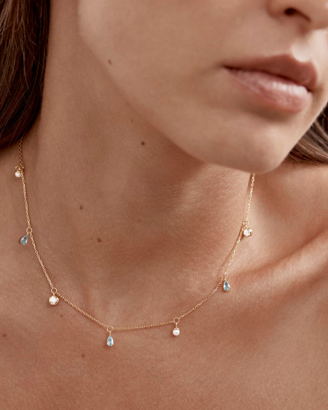 18k Gold Plated Breathe in Stillness Choker