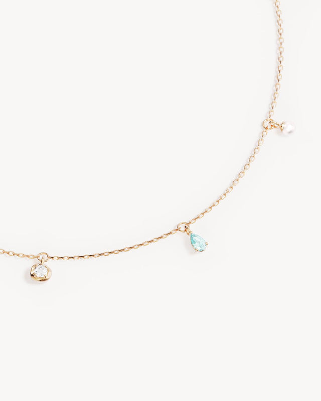 18k Gold Plated Breathe in Stillness Choker