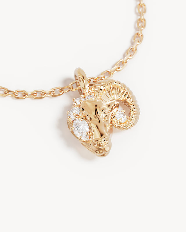 18k Gold Vermeil You Are Magic Zodiac Necklace Aries