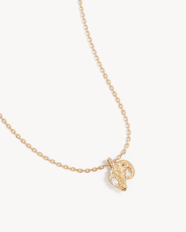 18k Gold Vermeil You Are Magic Zodiac Necklace Aries