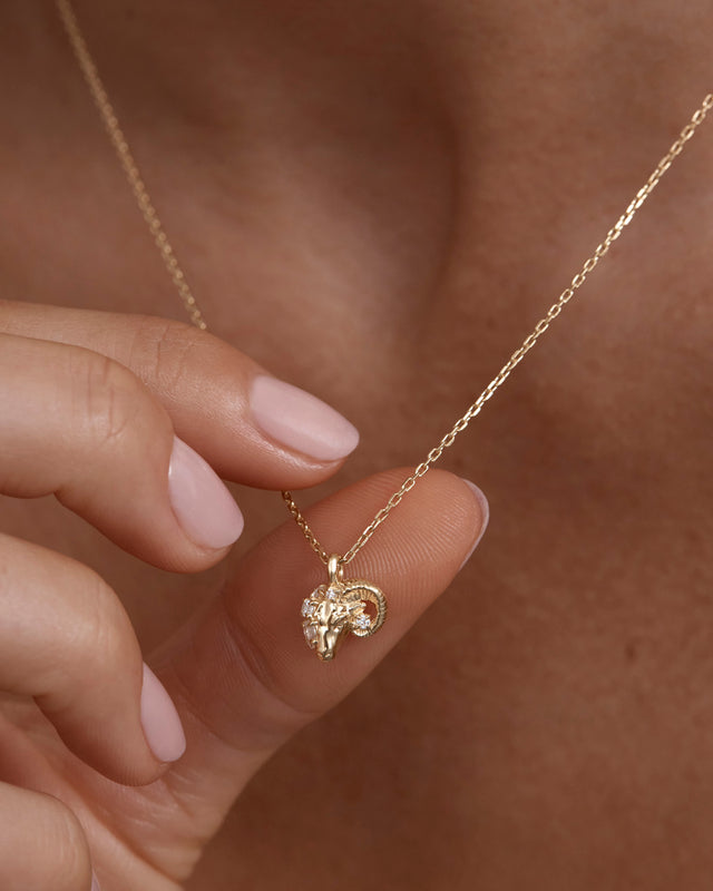 18k Gold Vermeil You Are Magic Zodiac Necklace Aries