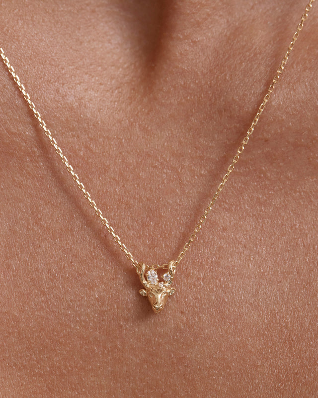 18k Gold Vermeil You Are Magic Zodiac Necklace Taurus