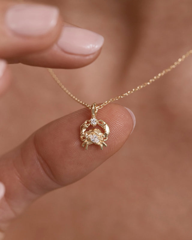 18k Gold Vermeil You Are Magic Zodiac Necklace Cancer