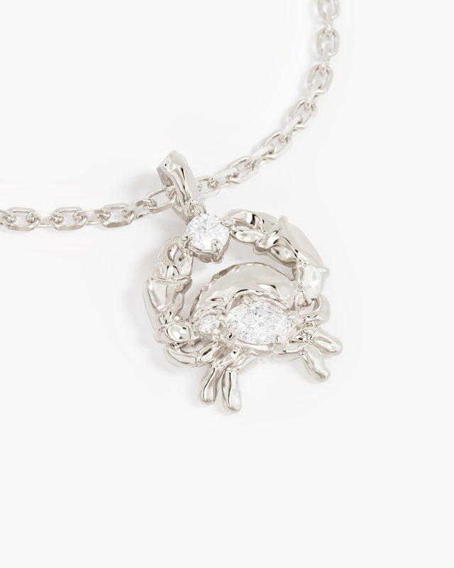 Sterling Silver You Are Magic Zodiac Necklace Cancer