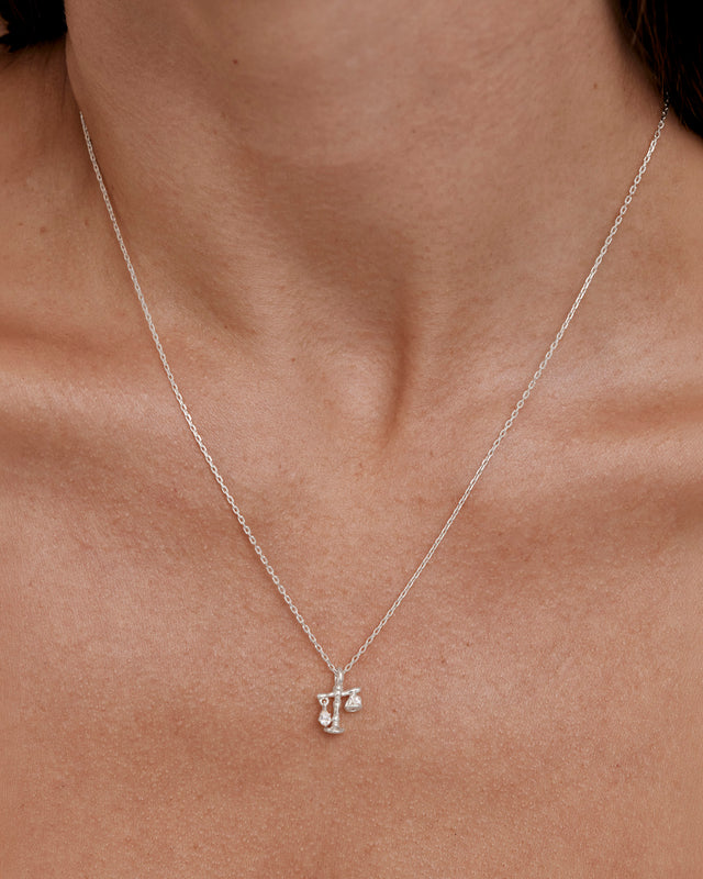 Sterling Silver You Are Magic Zodiac Necklace Libra