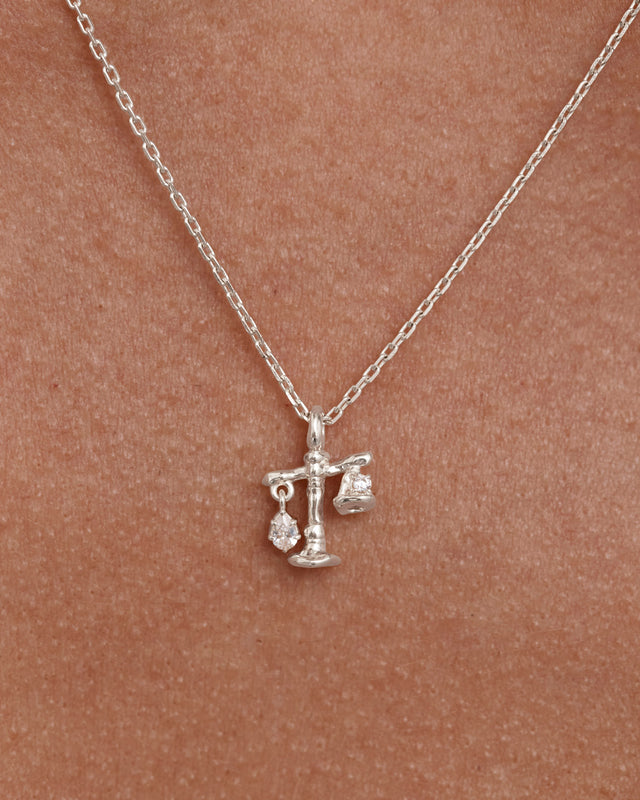 Sterling Silver You Are Magic Zodiac Necklace Libra