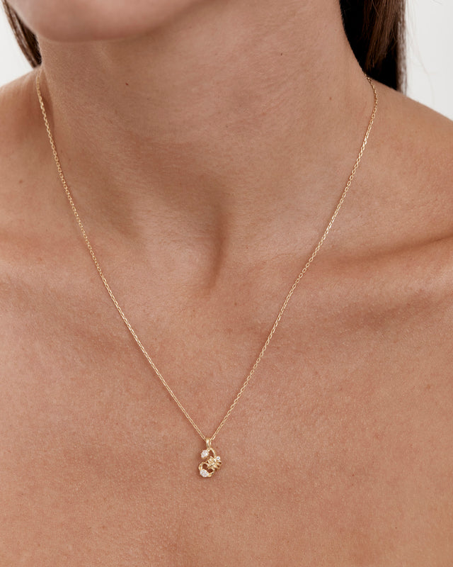 18k Gold Vermeil You Are Magic Zodiac Necklace Scorpio
