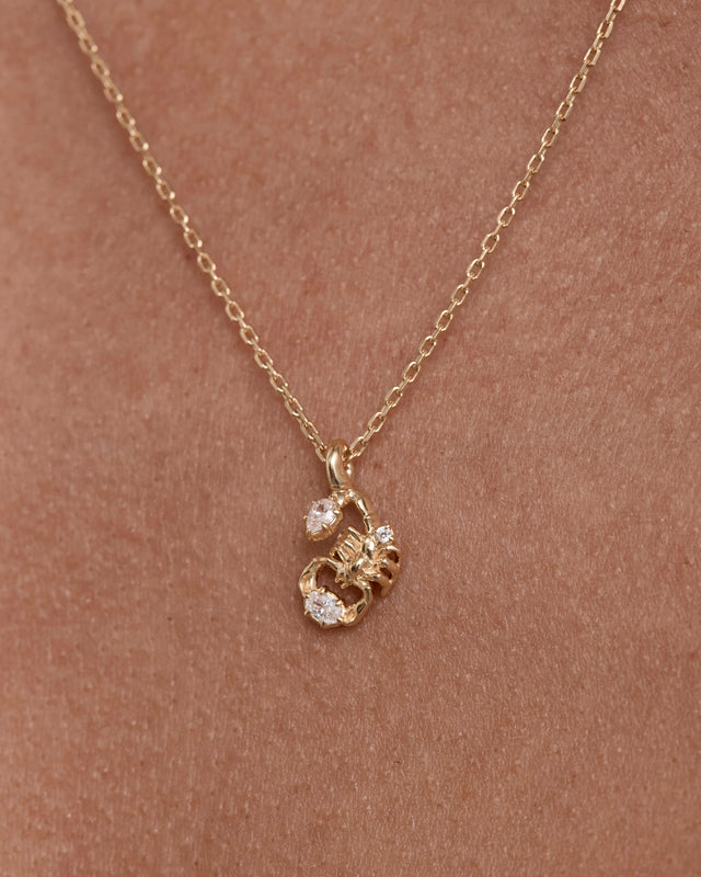 18k Gold Vermeil You Are Magic Zodiac Necklace Scorpio