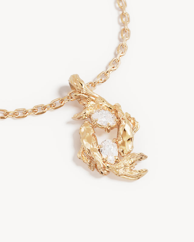 18k Gold Vermeil You Are Magic Zodiac Necklace Pisces