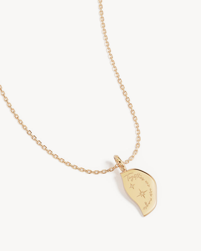 18k Gold Vermeil Together We Are Magic Necklace - My Moon