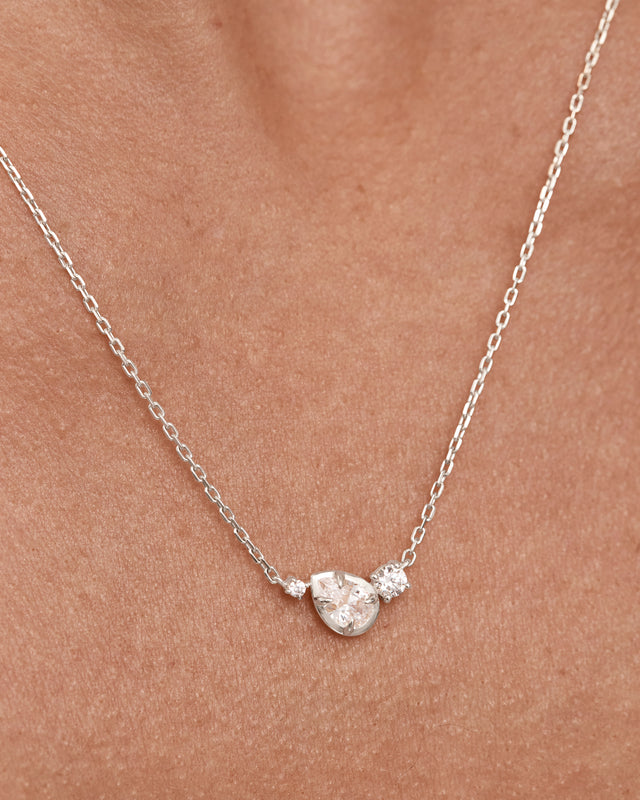 Sterling Silver Quiet Radiance Necklace