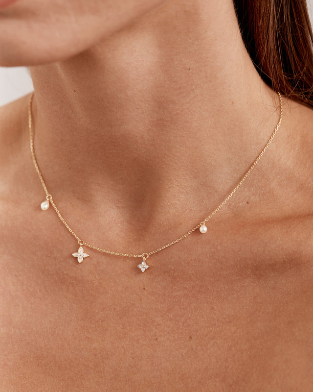 18k Gold Plated Lotus Dreams Choker