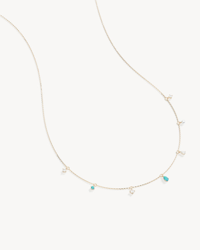 9k Solid Gold Enchanted Light Lab-Grown Diamond Choker