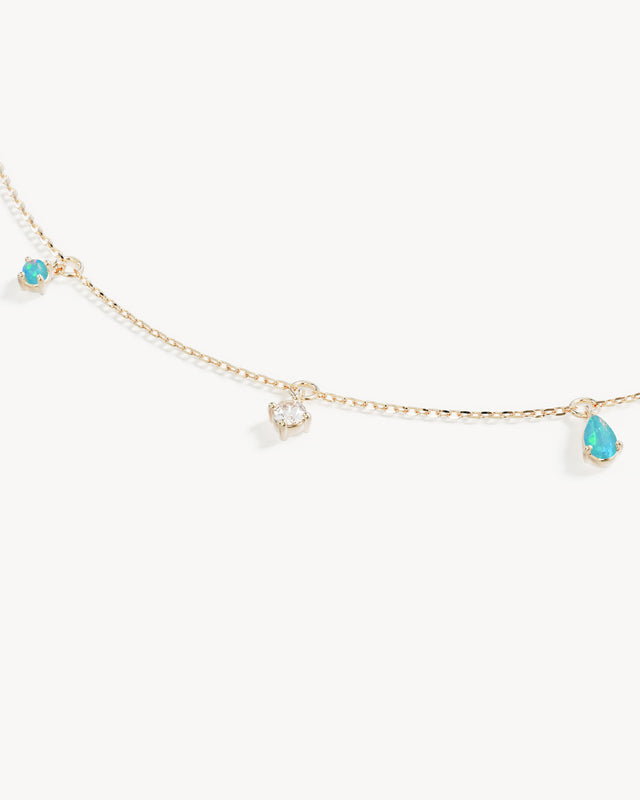 9k Solid Gold Enchanted Light Lab-Grown Diamond Choker