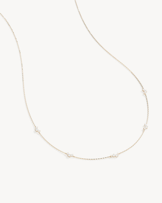 9k Solid Gold Sunlit Dew 0.438ct Lab-Grown Diamond Choker