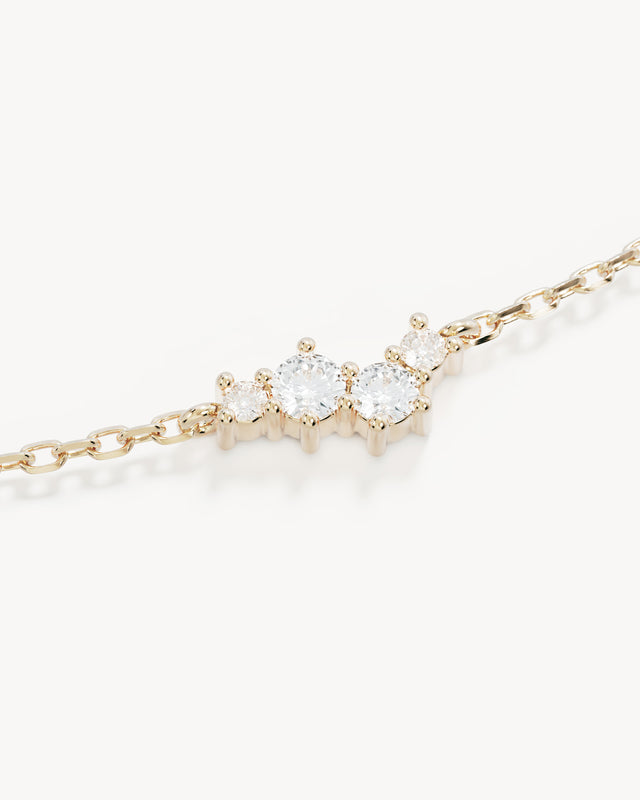9k Solid Gold Sunlit Dew 0.438ct Lab-Grown Diamond Choker