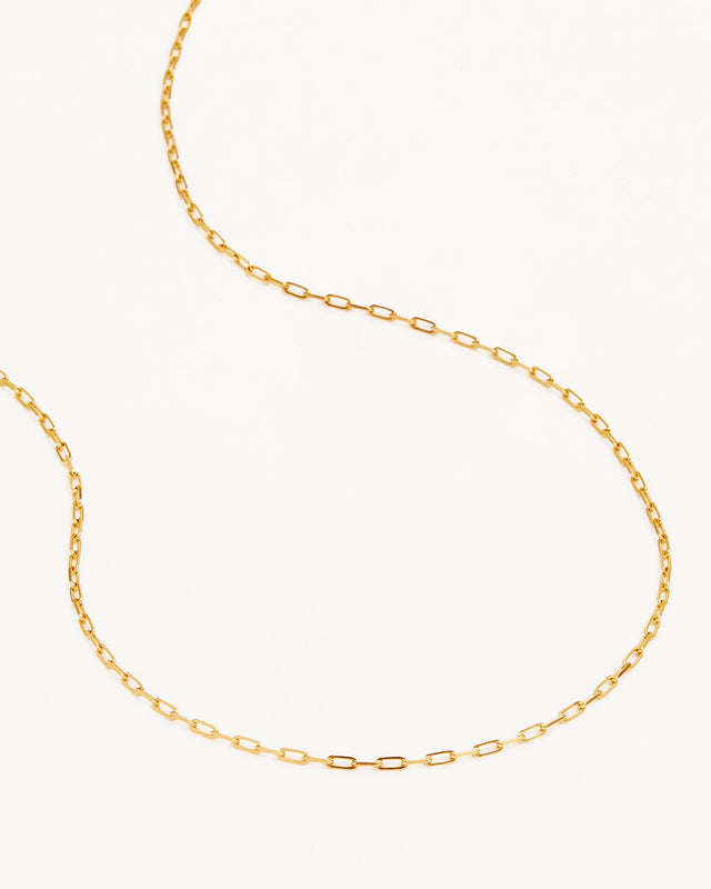 Gold 18" Link Chain Necklace