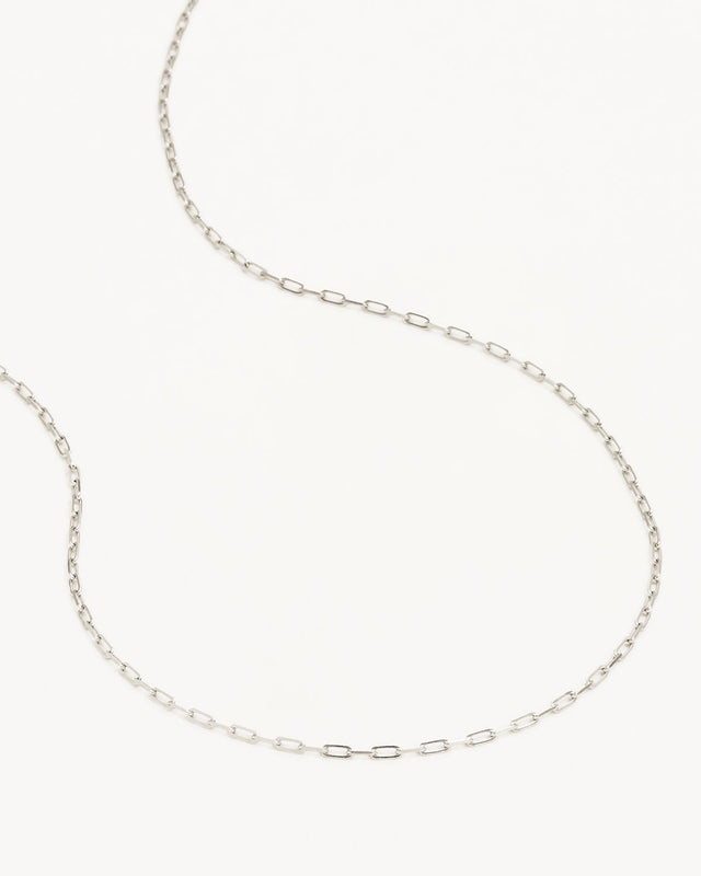 Silver 18" Link Chain Necklace