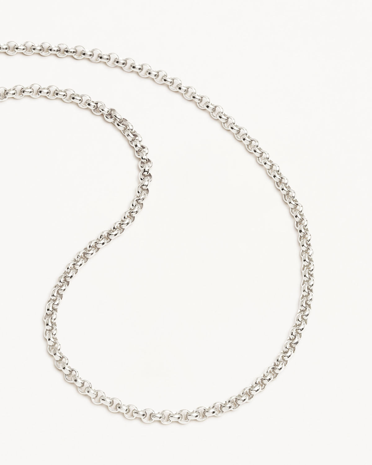 22 Inch sterlng silver belcher chain necklace .925 x1 Chains Necklaces