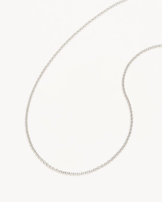 Silver 19" 2mm Belcher Chain Necklace