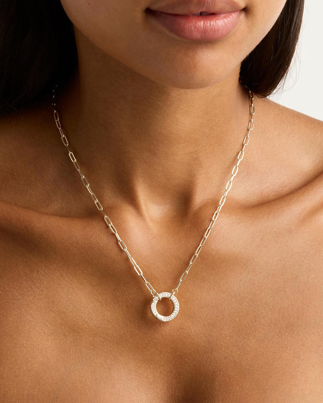 Sterling Silver Celestial Annex Link Necklace