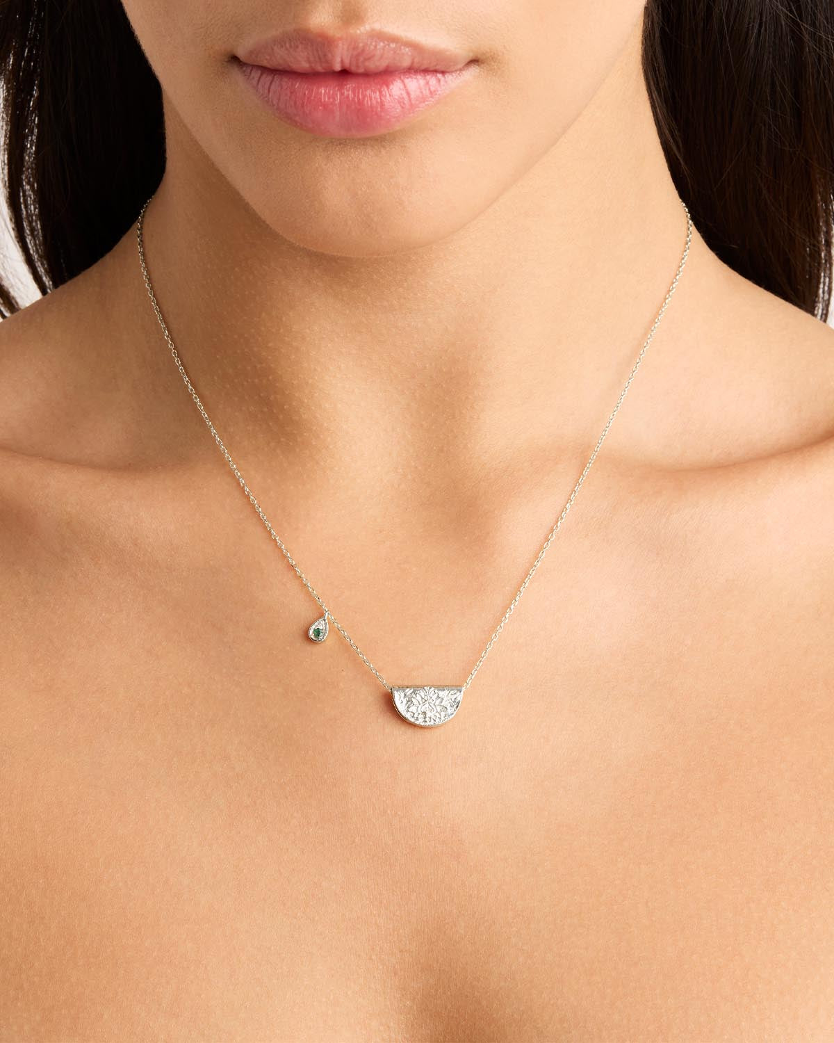 Family Silver Birthstone Necklace – Tumbled Earth