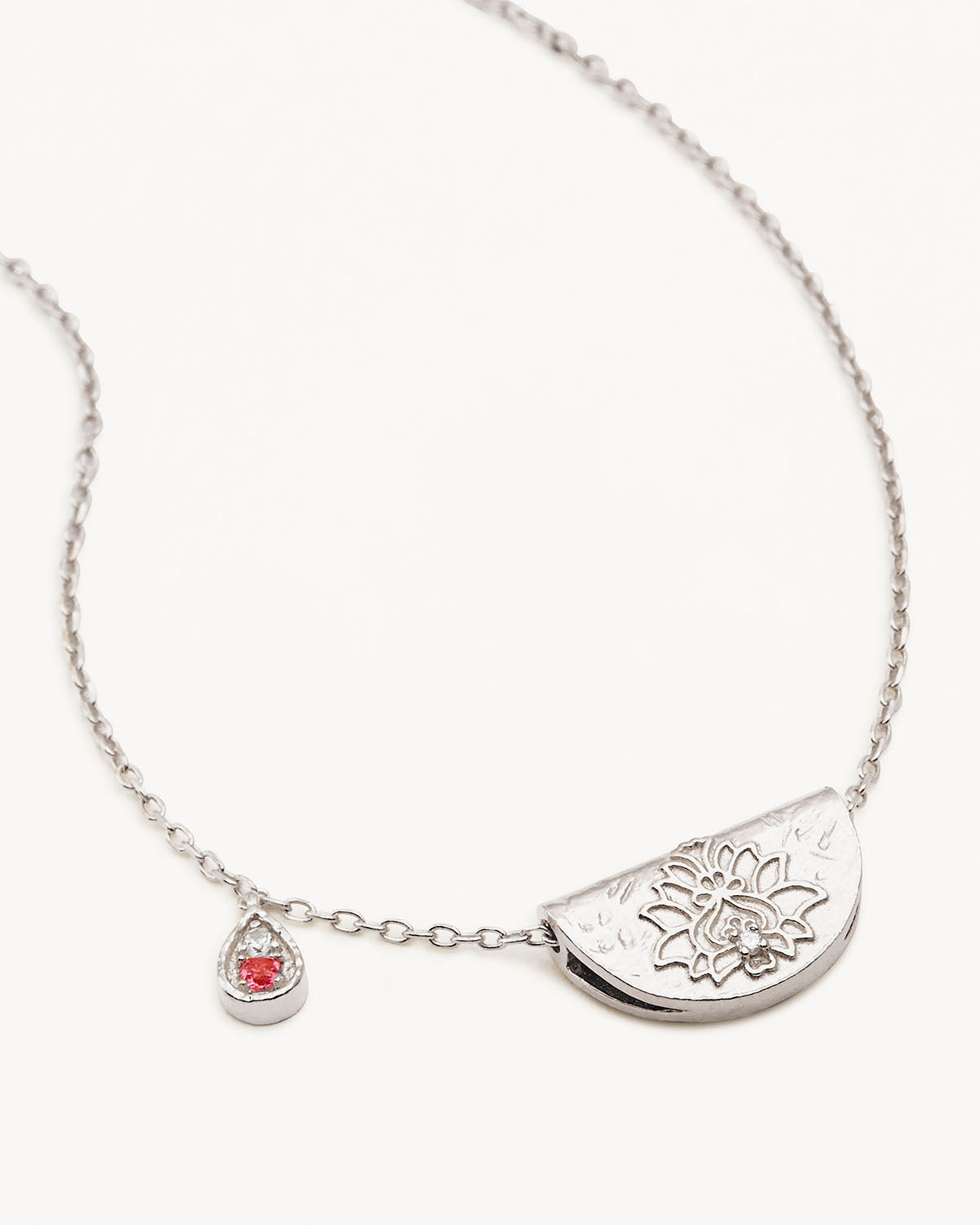German silver pink stone necklace - Art Jewelry Women Accessories | World  Art Community