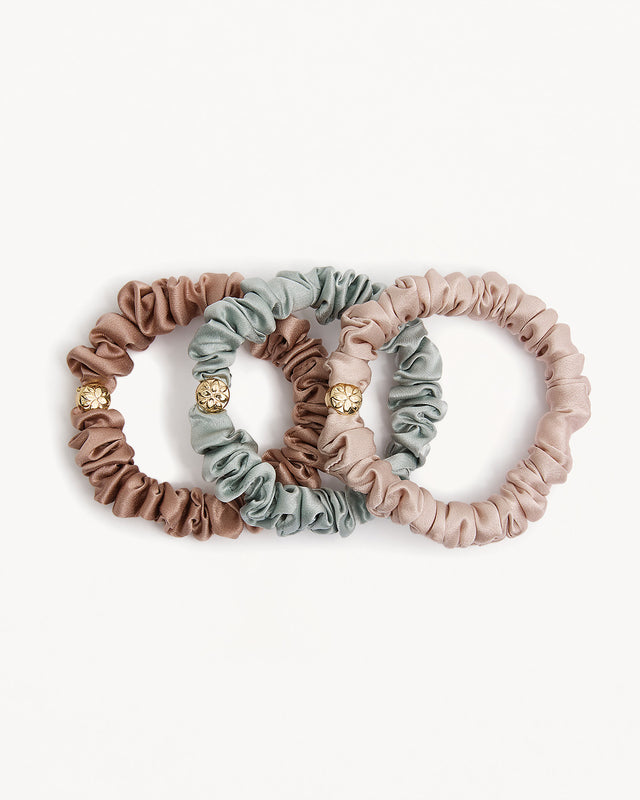 Rise and Bloom Silk Scrunchies
