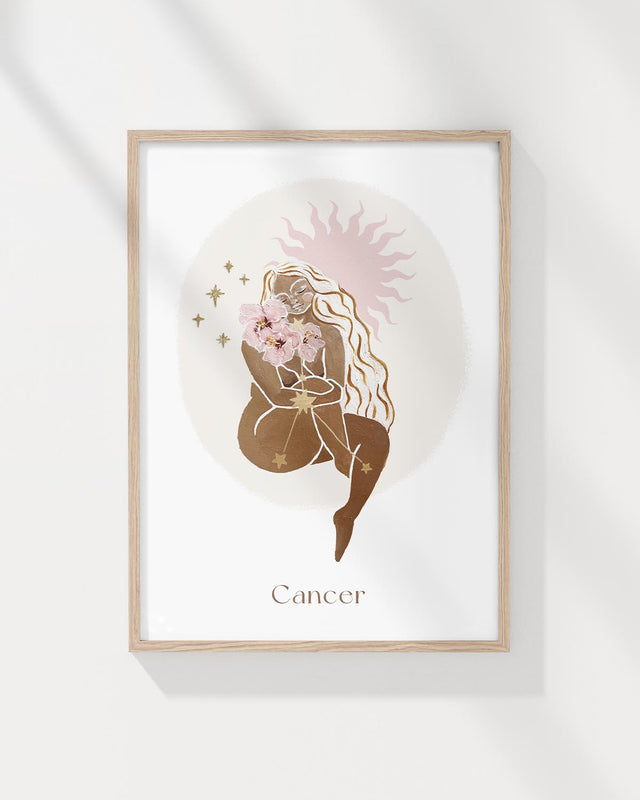 Zodiac Goddess A4 Unframed Print - Cancer