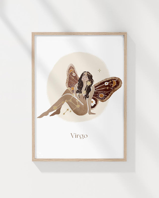 Zodiac Goddess A4 Unframed Print - Virgo