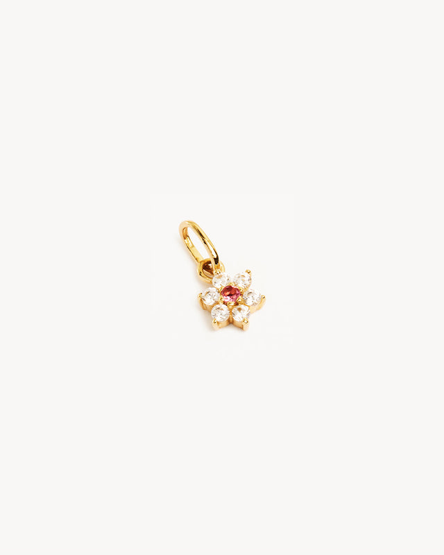 14k Solid Gold Lotus Flower Necklace Pendant